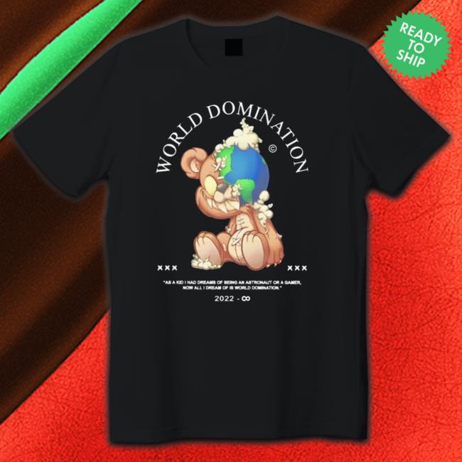 Official Jollz world domination teddy 2022 T-Shirt Jollz world domination teddy 2022 Tee