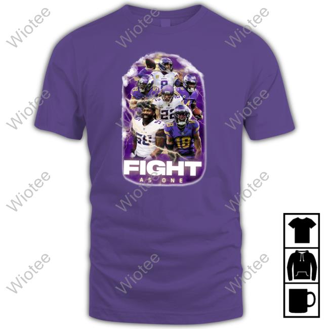 Minnesota Vikings Dalvin Cook Fight As One T Shirts Minnesota Vikings Fight As One Tee