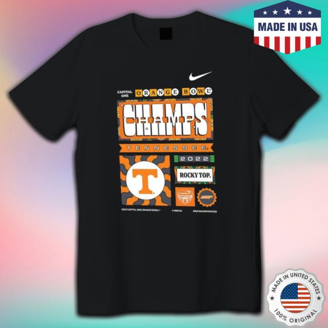 Tennessee Volunteers Capital One Orange Champs Rocky Top 2022 New Shirt