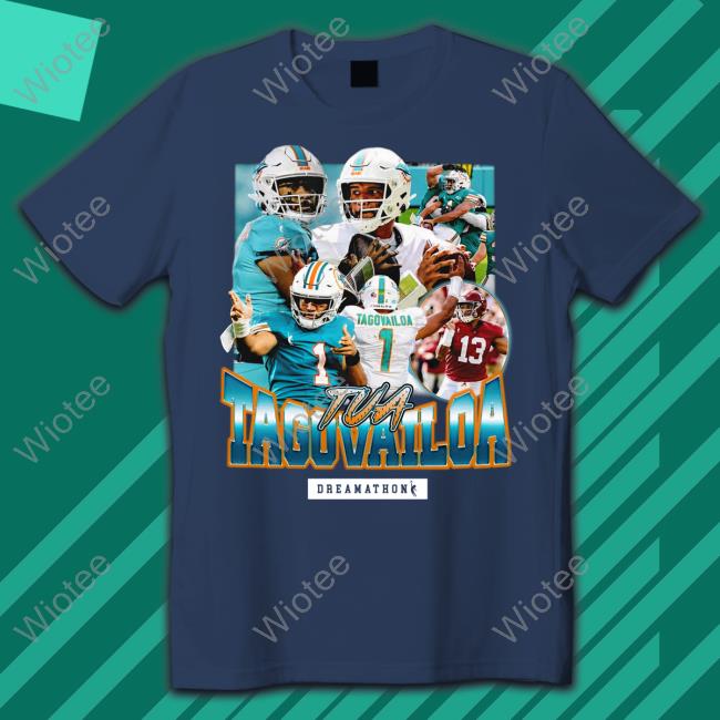 Dreamathon Merch Tua Tagovailoa Hoodie River Cracraft And Jaylen Waddle Miami Dolphins River Cracraft And Jaylen Waddle Tua Tagovailoa T-Shirt Dreamathon Merch Miami Dolphins