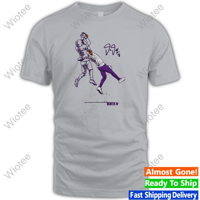 Justin Jefferson The Catch Shirt Grey
