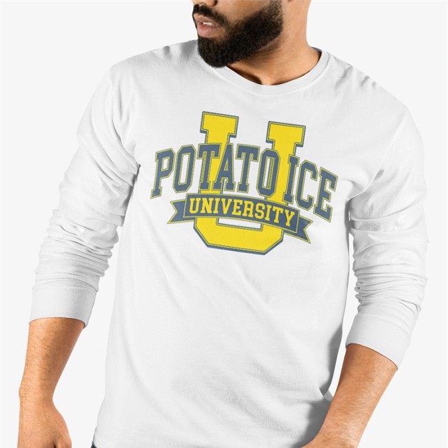 Potato Ice University Shirts Potato Ice University Sweatshirt Sport Grey
