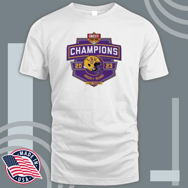 2023 Citrus Bowl Champions Lsu Tigers Shield T-Shirt 2023 Citrus Bowl Champions Lsu Tigers Shield Sweaters