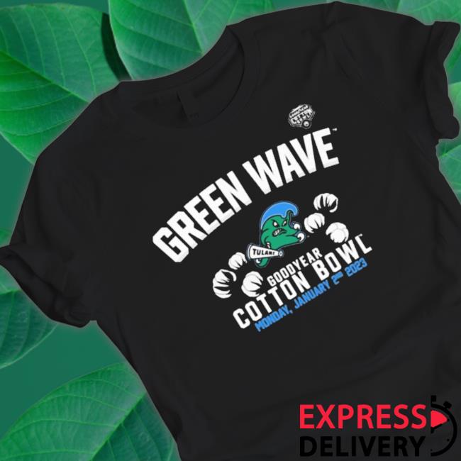 Official Green Wave Goodyear Cotton Bowl Monday January 2Nd 2023 Hooded Sweatshirt