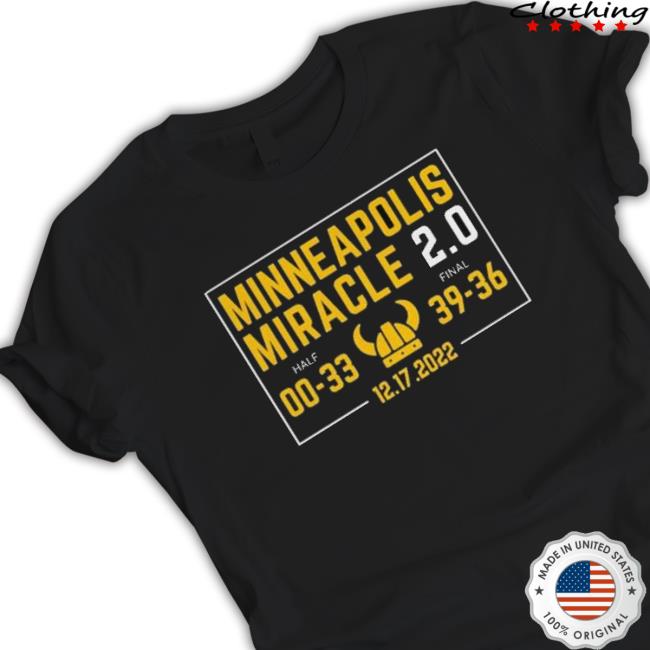 Minnesota Vikings Minneapolis Miracle 2022 Sweatshirts Minnesota Vikings Minneapolis Miracle 2022 Crewneck Sweatshirt