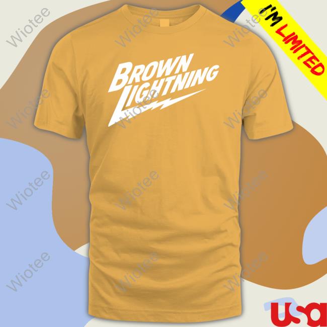 Brown Lightning T Shirt Brown Lightning T Shirt