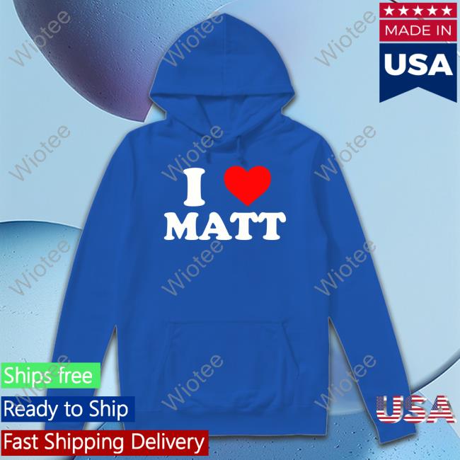 Nicolas Sturniolo I Love Matt Tee Shirt