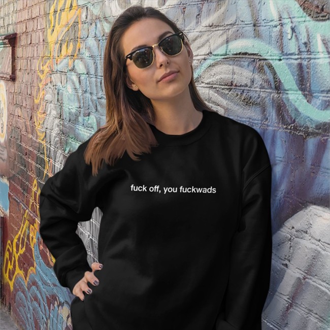 Fuck Off You Fuckwads Hoodie Diane Therrien Dean Blundell