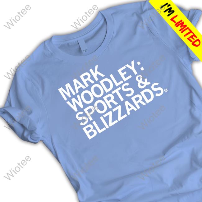 Mark Woodley Sports & Blizzards T Shirt Official Mark Woodley Sports & Blizzards Shirt