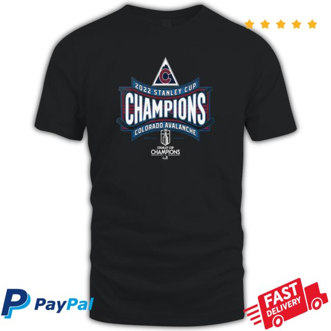 Official Colorado Avalanche 3-Time 1996 2001 2022 Stanley Cup Champions Shirt