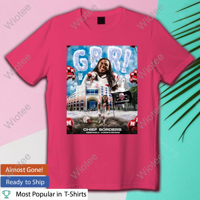 Chief Borders Nebraska Cornhuskers T-Shirt The Chief Borders Merch