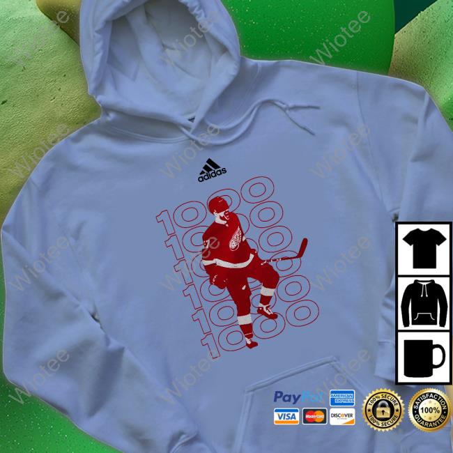 Detroit Red Wings David Perron 1000Th Sweatshirt Dp_57 David Perron 1000Th Tee Shirt Dp_57 Detroit Red Wings