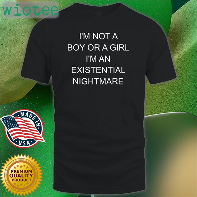 Shirtsthtgohard I'm Not A Boy Or A Girl I'm An Existential Nightmare Shirt Shirts That Go Hard