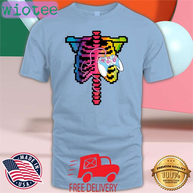 Dead By Daylight Merch Feng Min's Glowing Rib Cage Long Sleeve Tee