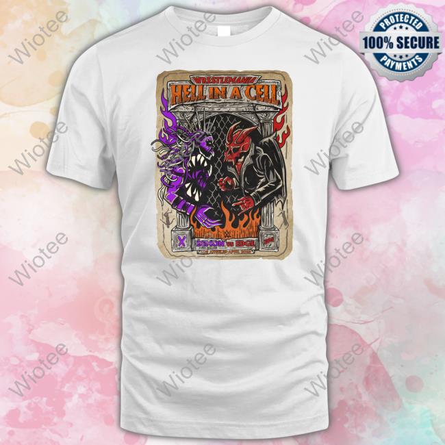 Wrestlemania Hell In A Cell Demon Vs Edge T Shirt Finn Bálor Wrestlemania Hell In A Cell Demon Vs Edge Long Sleeve Shirt
