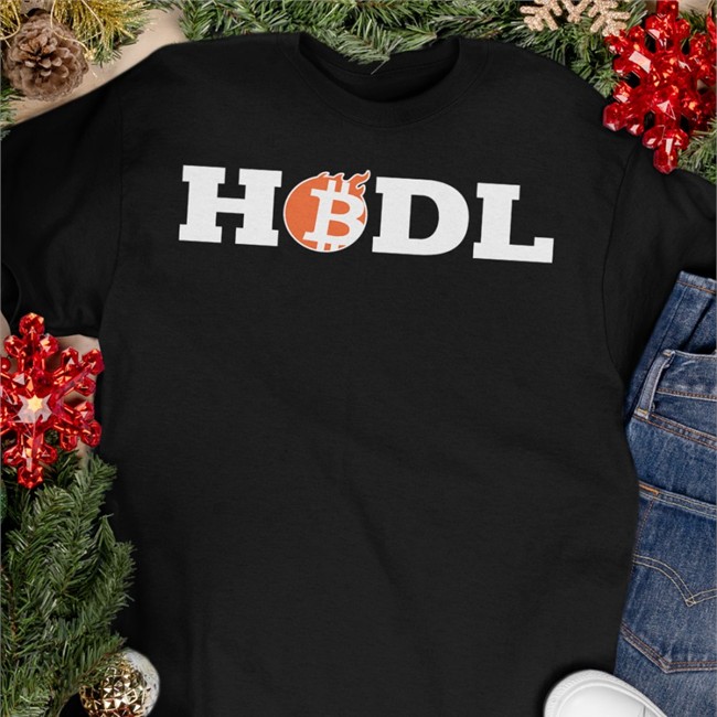 Hello Enhance Store Hodl Bitburn Black Tee Crypto Girl