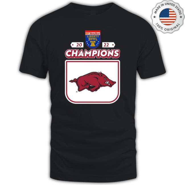 2022 Champions Autozone Liberty Bowl Arkansas Tee Shirt