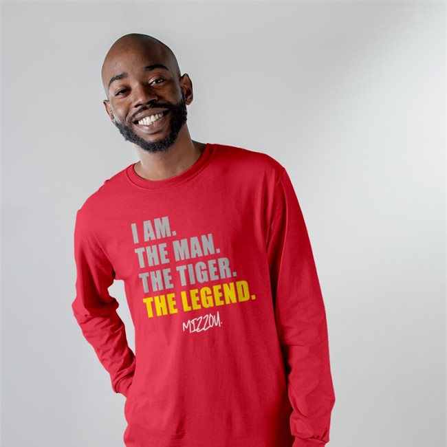 I Am The Man The Tiger The Legend Mizzou Shirts I Am The Man The Tiger The Legend Long Sleeve T Shirt