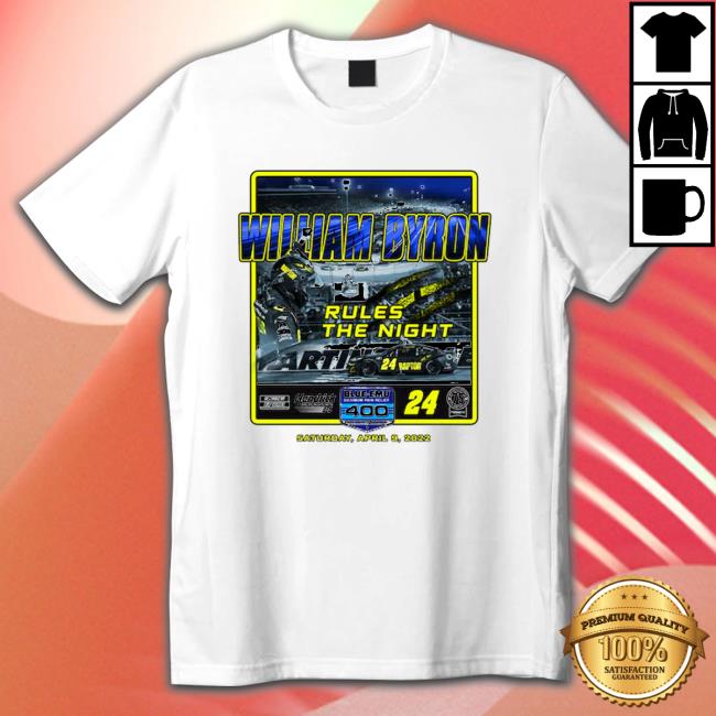William Byron checkered flag white 2022 blue-emu maximum pain relief 400 race winner top art Cap