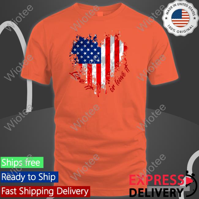 The Officer Tatum Merch Love It Or Leave It American Flag T Shirt
