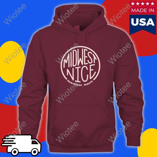 Midwest Nice Tees Manitowoc Minute Merch Midwest Nice Hoodie Navy
