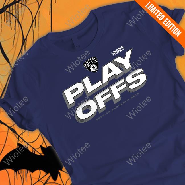 Official Fanatics Branded Black Brooklyn Nets 2023 Playoffs Long Sleeve Tee Brooklyn Nets 2023 Playoffs Shirt