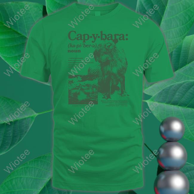 Official Capybara Defined Shirt Official Capybara Defined Shirt