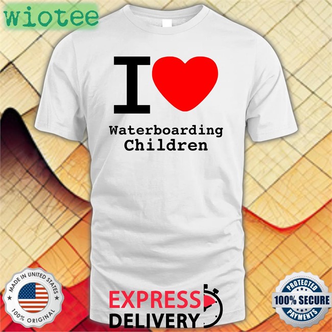 I Love Waterboarding Children Shirts