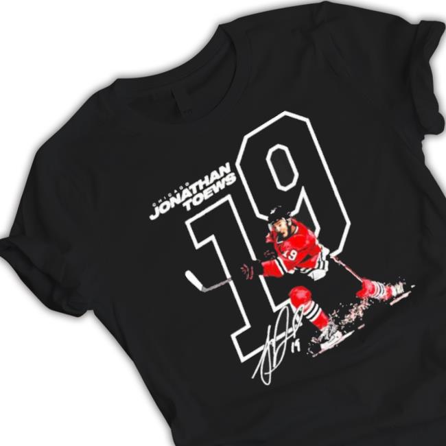 Jonathan Toews 19 Signature Chicago Blackhawks Long Sleeve Shirt Jonathan Toews 19 Signature Chicago Blackhawks Sweatshirts