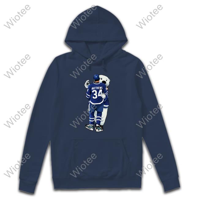 Matthews Hug Carlton The Bear Tee Shirts Toronto Maple Leafs