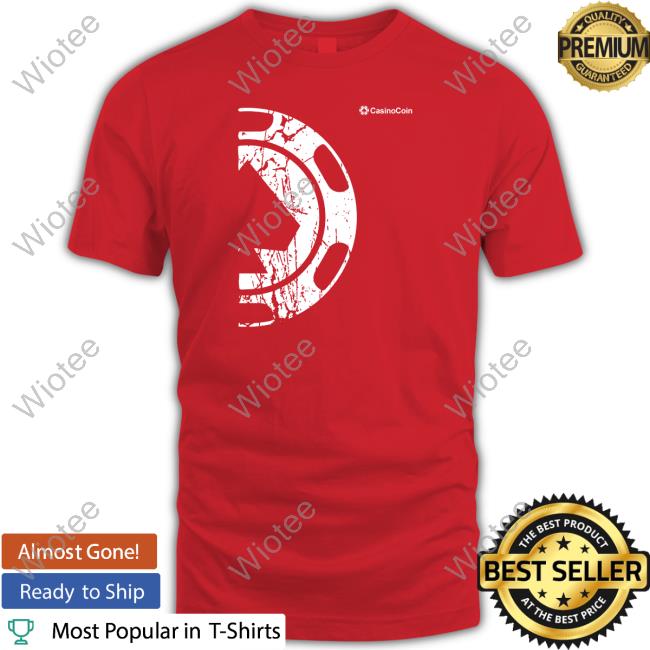 Official CasinoCoin Grunge Tee Shirt CasinoCoin Grunge New Shirt