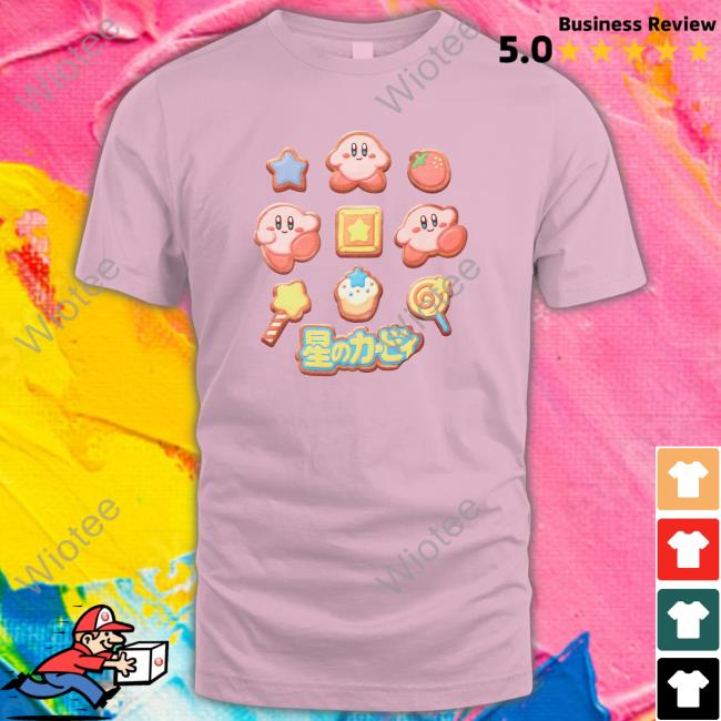 Nintendo Kirby Cookie Icons T-Shirt Kirby Informer