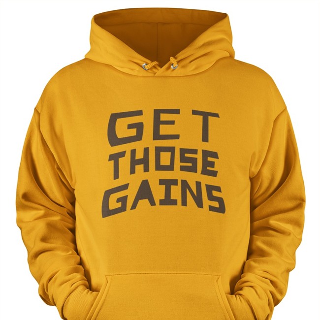 Wolfinwolfi Get Those Gains Long Sleeve Shirt Get Those Gains Tee Shirt