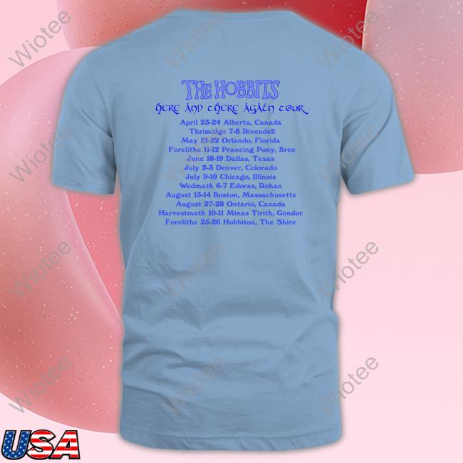 Official The Hobbits Tour White Tee The Hobbits Tour Edition Limited Hoodie Shirt White