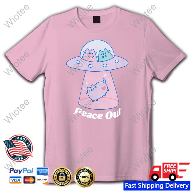Pastel Pusheen Peace Out T Shirts Pastel Pusheen Peace Out Long Sleeve T Shirt