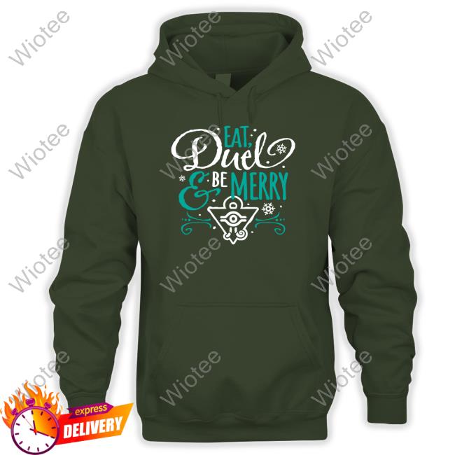 Eat Duel & Be Merry Hoodie Yugioh Shop