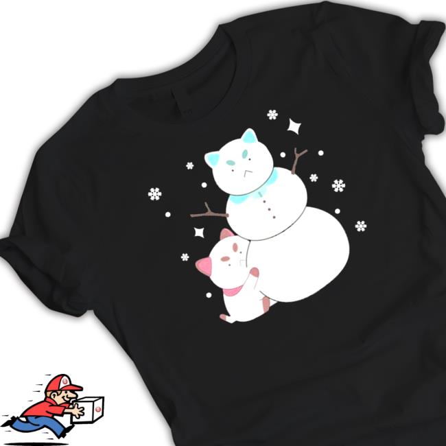 Bee And Puppycat Snowman Long Sleeve T Shirt