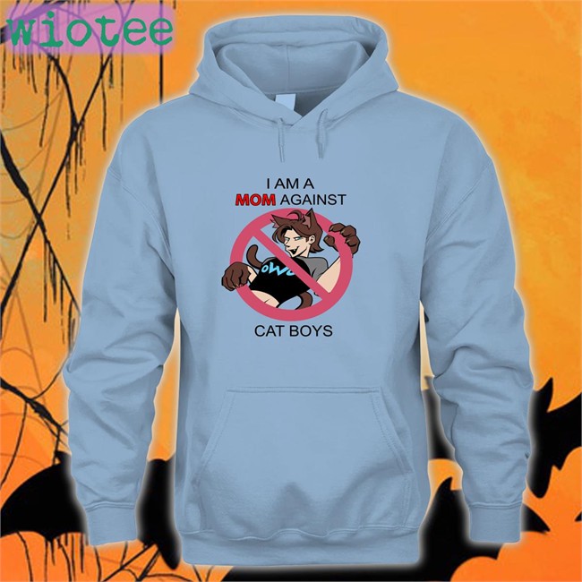 Low T-Beta I Am A Mom Against Cat Boys Original White Sweatshirt Mackernoi