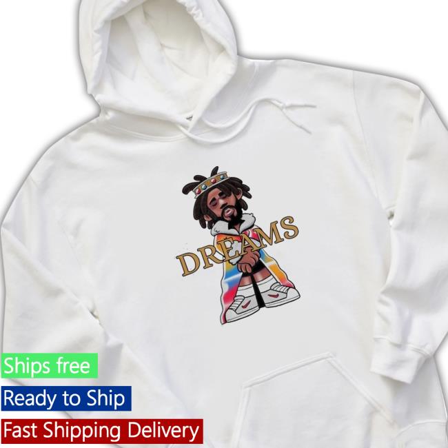 Official J Cole Dreams Art 2022 Long Sleeve Tee J Cole Dreams Art 2022 Tee