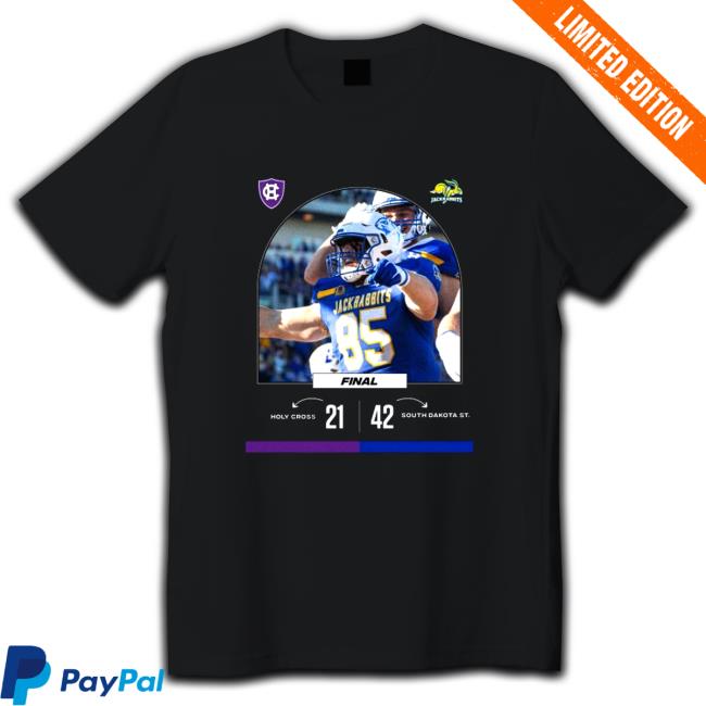Official South Dakota St 42 21 Holy Cross Football 2022 gameday matchup final score Hoodie