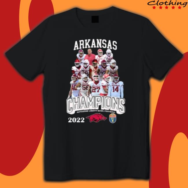 Arkansas Razorbacks Champions Autozone Liberty Bowl Football 2022 Classic shirt