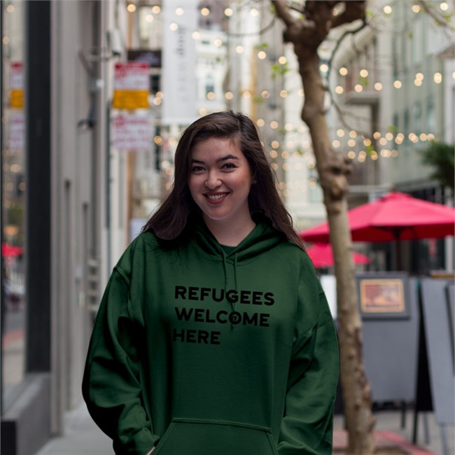 Refugees Welcome Here Tee