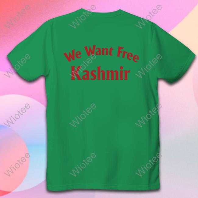 We Want Free Kashmir Tee Anas Kashmiri We Want Free Kashmir TShirts Melbourne Stadium