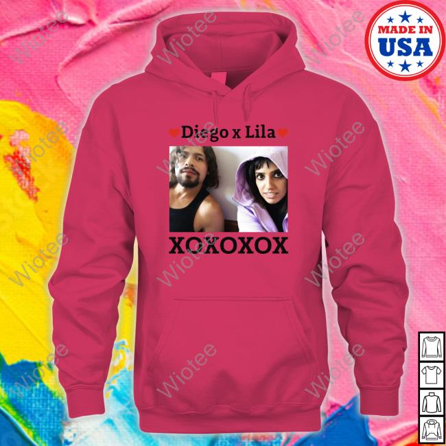 Diego X Lila Xoxoxox White Hooded Sweatshirt