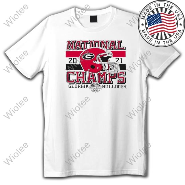Georgia Bulldogs Champion Youth College Football Playoff 2021 National Champions Winning Stripes TShirts