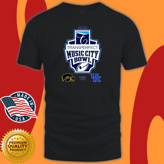 Iowa Hawkeyes Vs Kentucky Wildcats 2022 Transperfect Music City Bowl Tee Shirt Iowa Hawkeyes Vs Kentucky Wildcats 2022 Transperfect Music City Bowl Cap