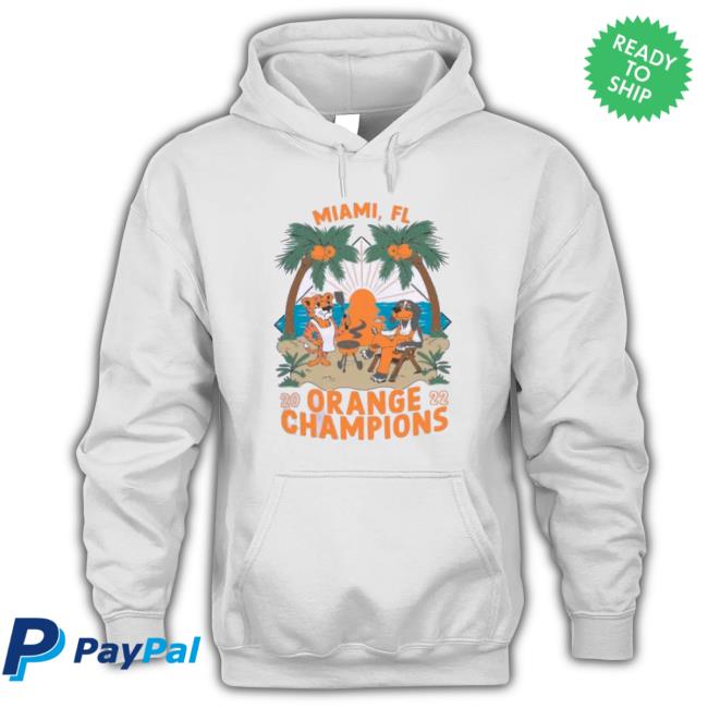 Orange 2022 Champions Miami Fl Tee Orange 2022 Champions Miami Fl Unisex Sweatshirt