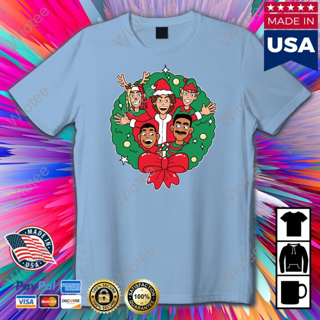 Wreath Christmas Long Sleeve Tee