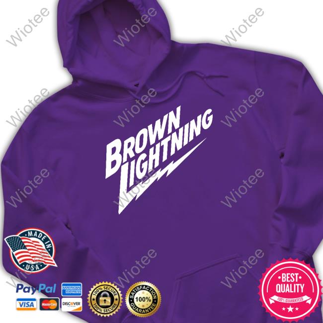 Brown Lightning T Shirts