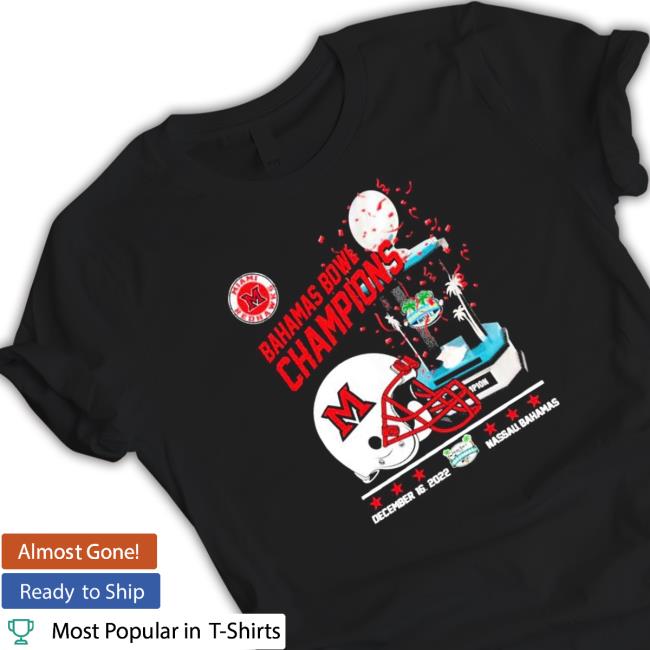 Official Miami RedHawks Bahamas Bowl Champions 2022 TShirts